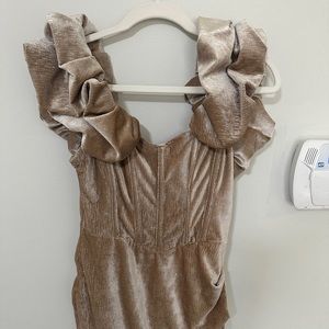 Gold Sparkly Cocktail Dress